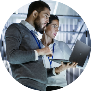 Data center employees