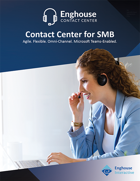 Centre de contact pour PME Agile. Flexible. Omni-canal. Compatible avec Microsoft Teams.