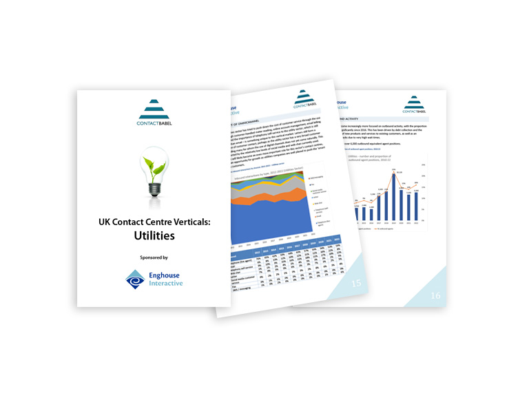 The new UK Contact Center Utilities Report from ContactBabel is now available
