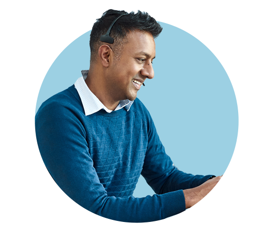 product-blue-jumper-on-blue-footer-img Unified Communication and Collaboration