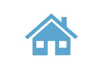 House icon, light blue