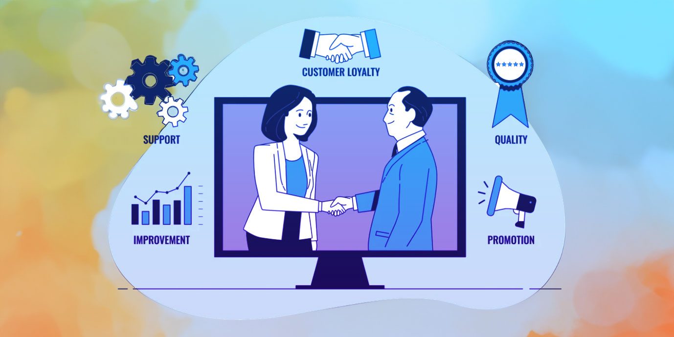 Customer reltionship management illustration