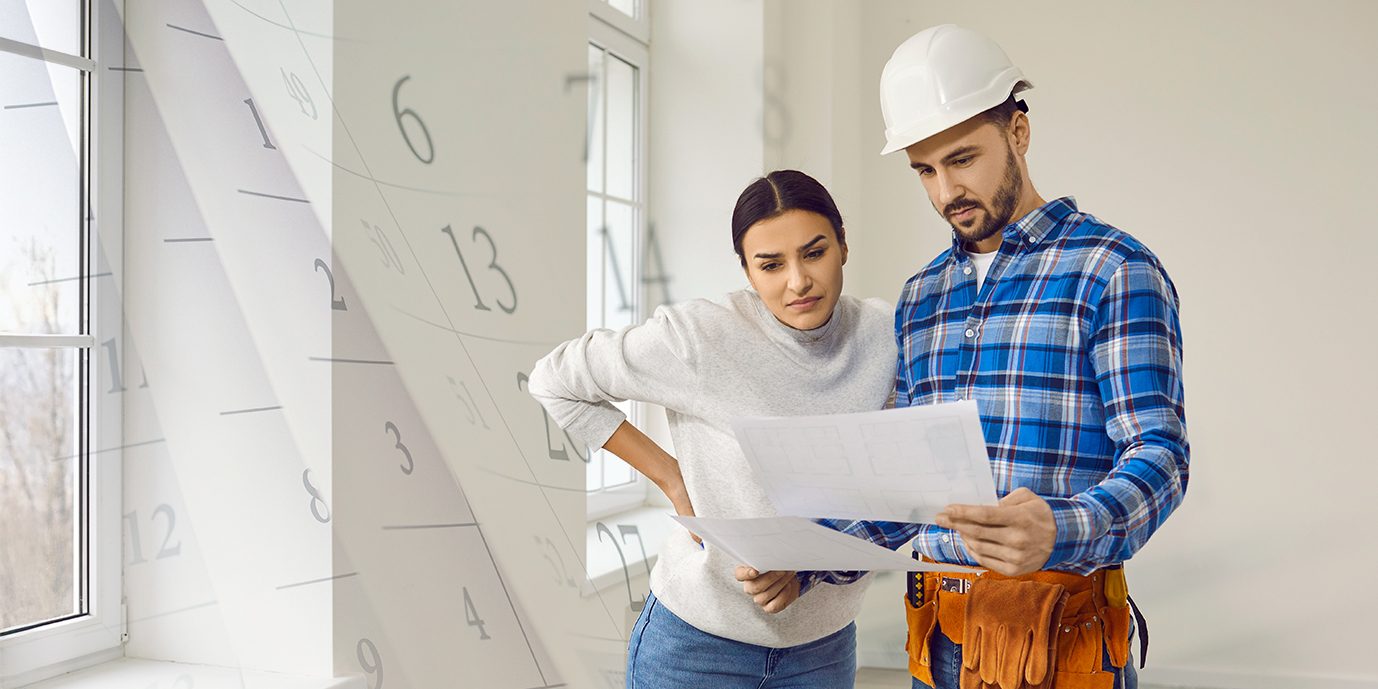 Builder and tenant view plans with date counting down